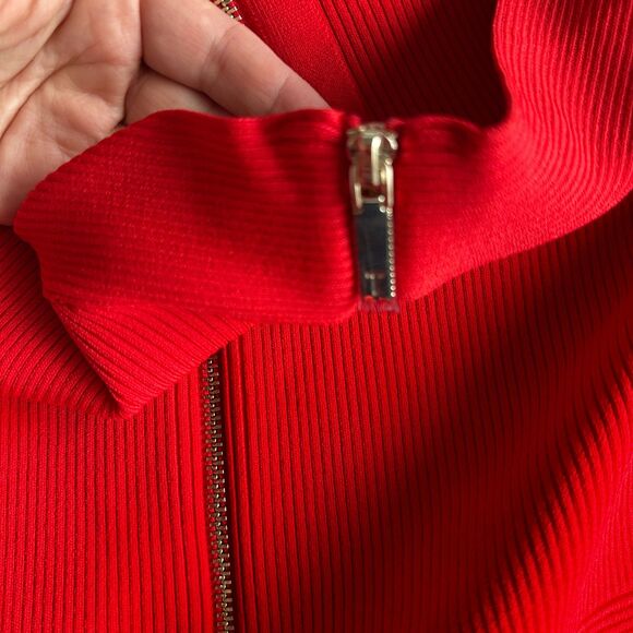 Ted Baker Milly red sweetheart sweater dress– Size 5 (US L), Fitted & Flared - Picture 7 of 11